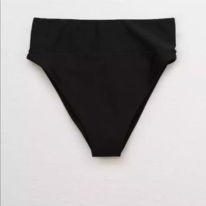 Aerie High Waisted High Cut Cheeky Bikini Bottoms